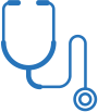 Icon of Blue Stethoscope 